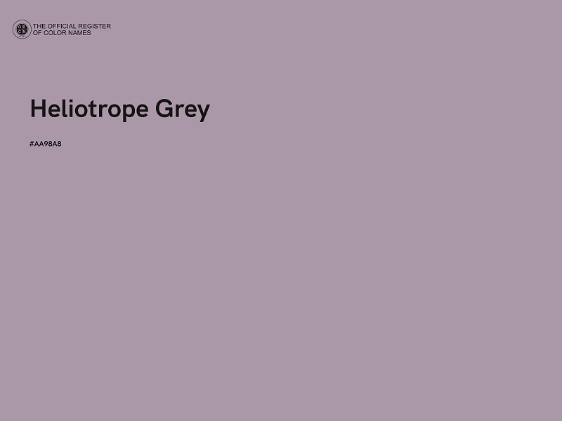 #AA98A8 - Heliotrope Grey color image