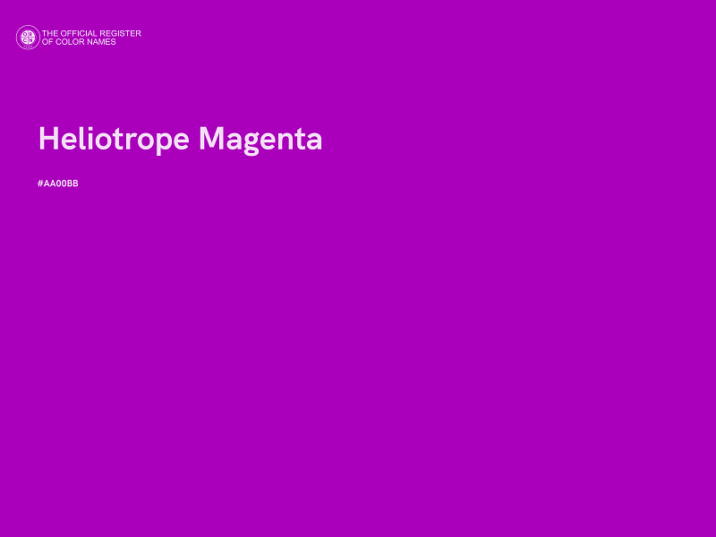 #AA00BB - Heliotrope Magenta color image