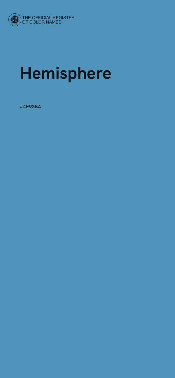 #4E93BA - Hemisphere color image