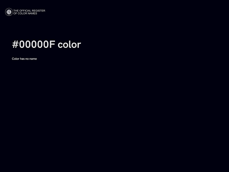 #00000F color image