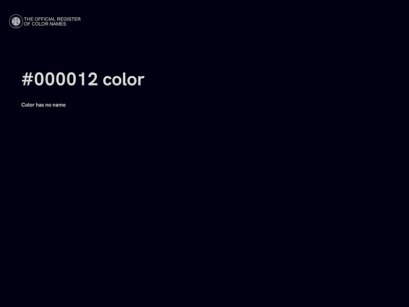 #000012 color image