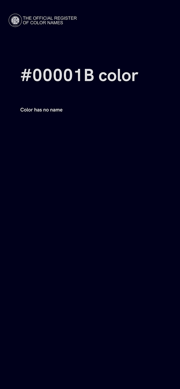 #00001B color image