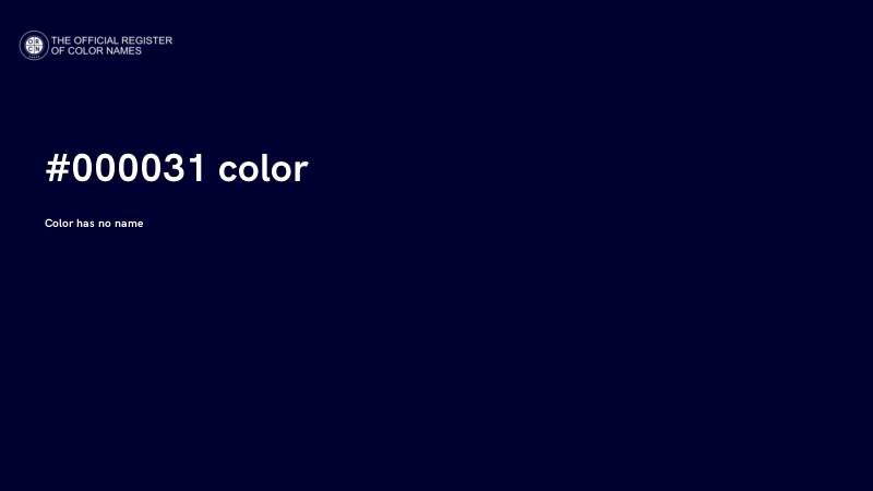 #000031 color image