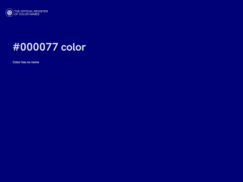 #000077 color image