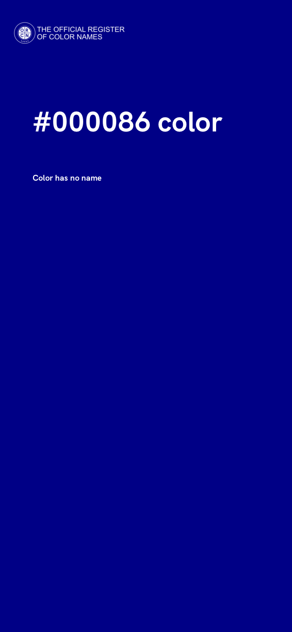 #000086 color image
