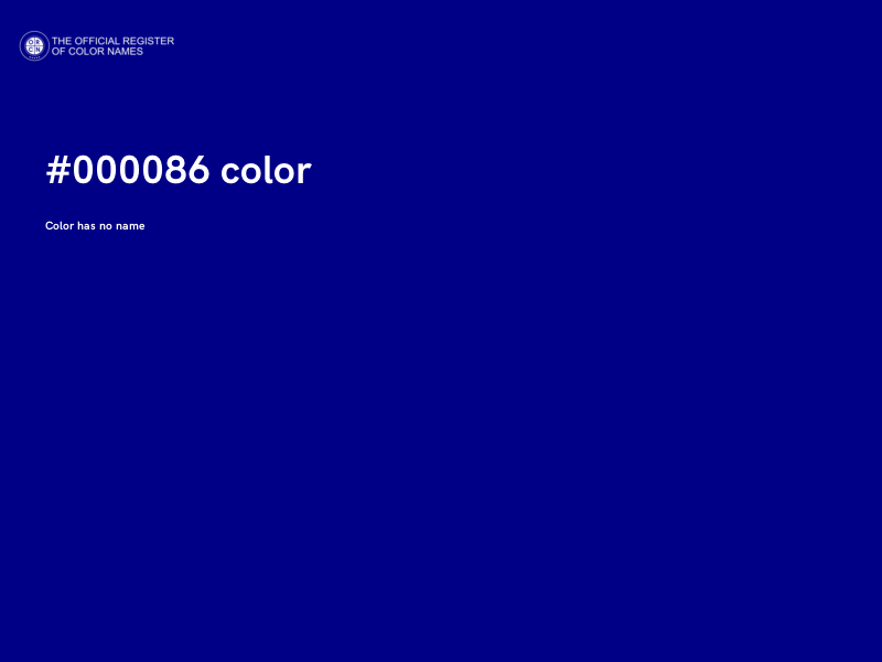 #000086 color image