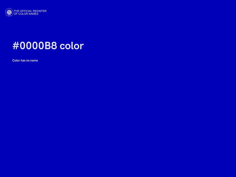 #0000B8 color image