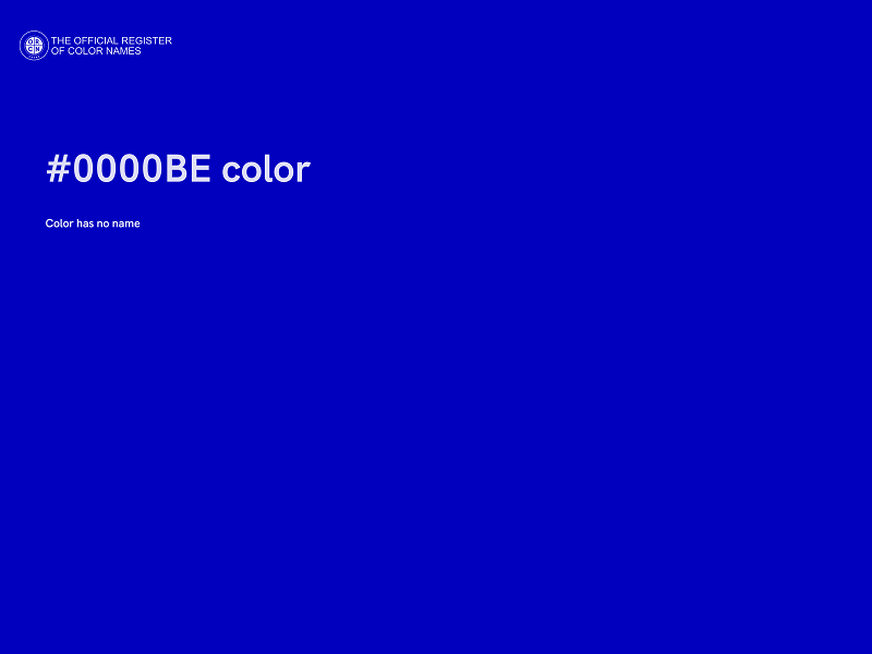 #0000BE color image