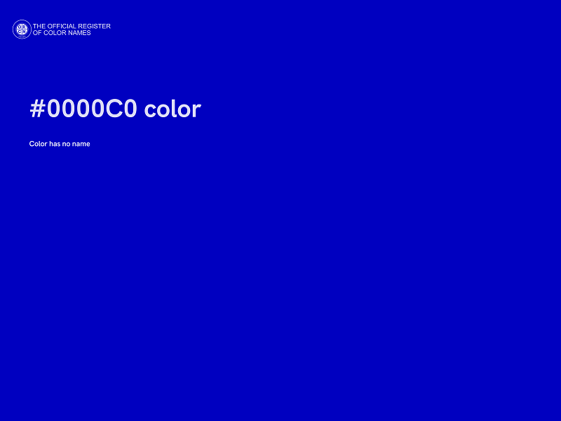 #0000C0 color image