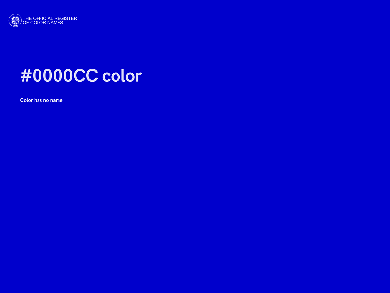 #0000CC color image