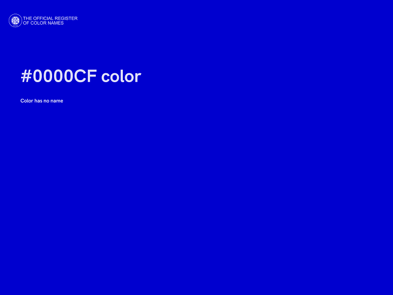 #0000CF color image