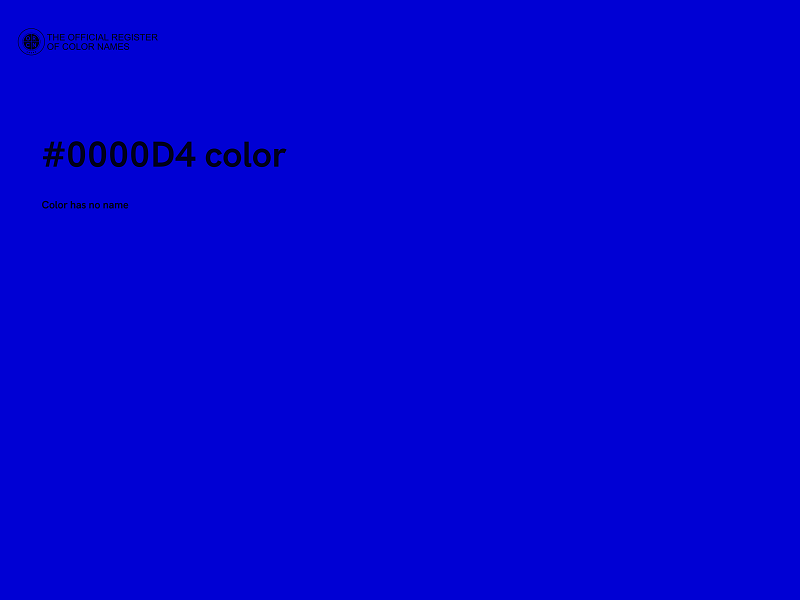 #0000D4 color image