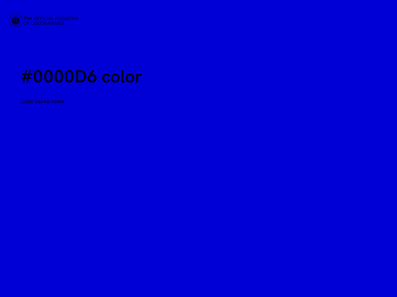 #0000D6 color image