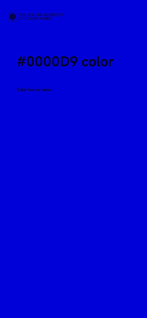 #0000D9 color image