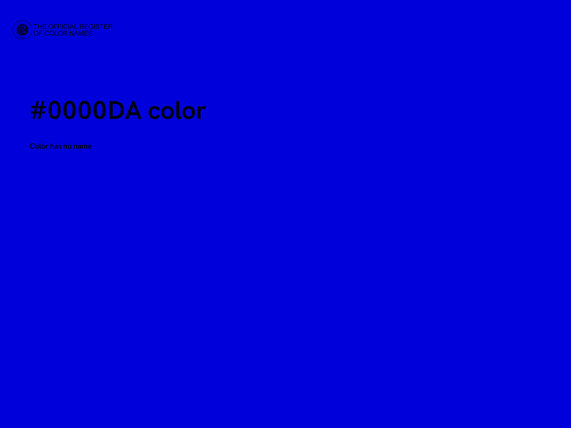 #0000DA color image