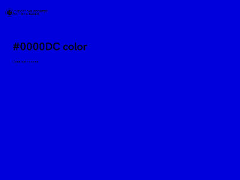 #0000DC color image