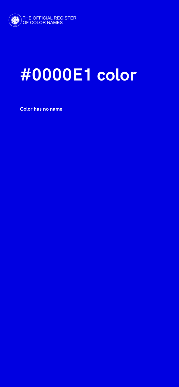#0000E1 color image