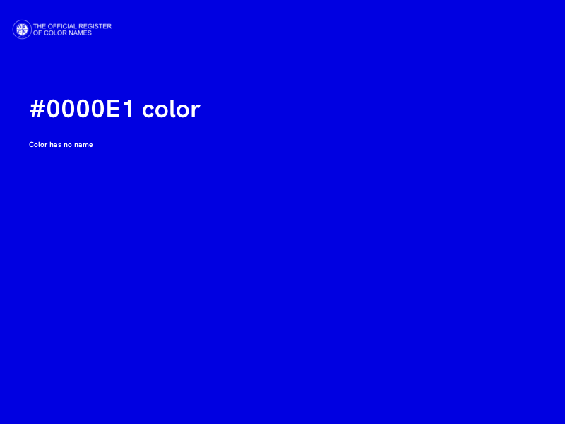 #0000E1 color image