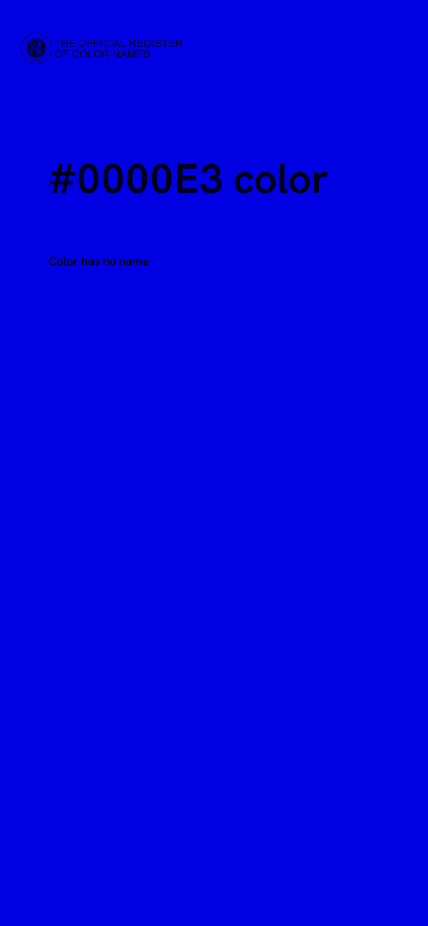 #0000E3 color image