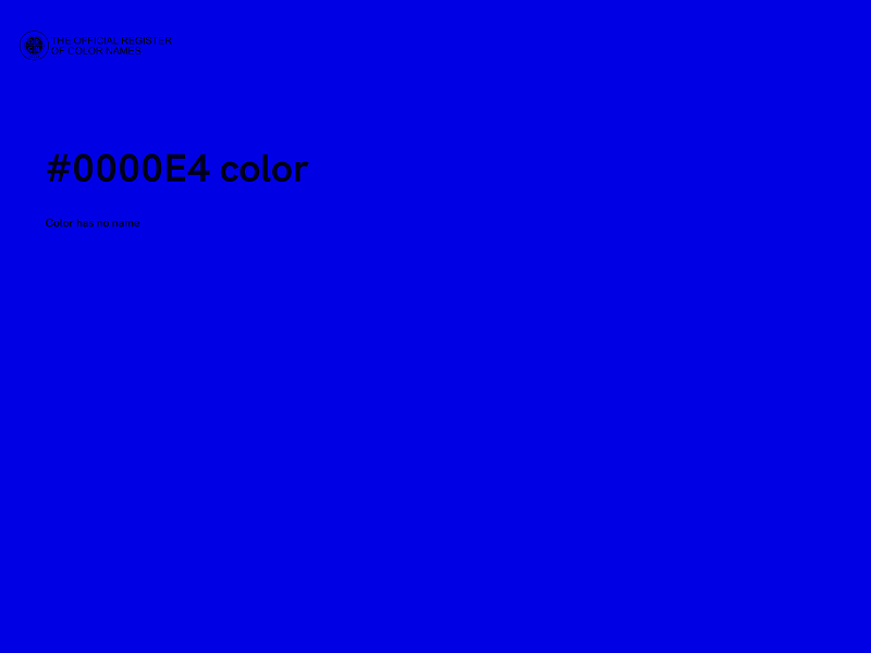 #0000E4 color image