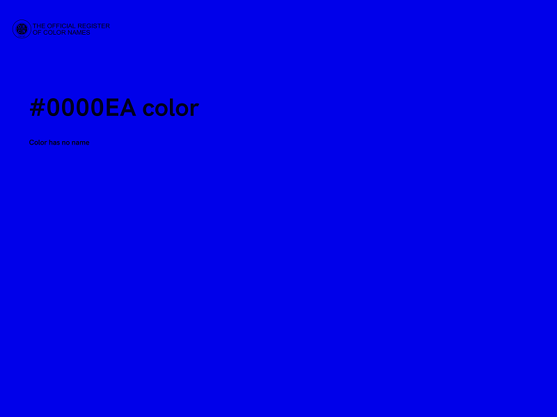 #0000EA color image