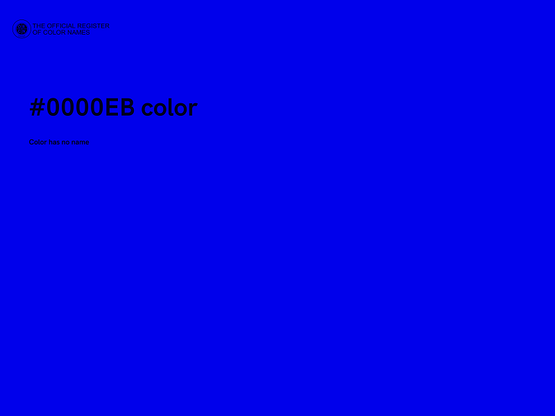 #0000EB color image