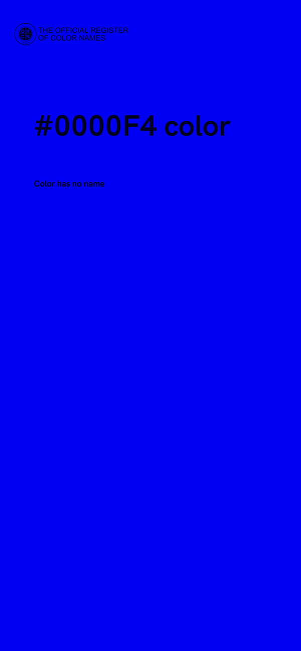 #0000F4 color image