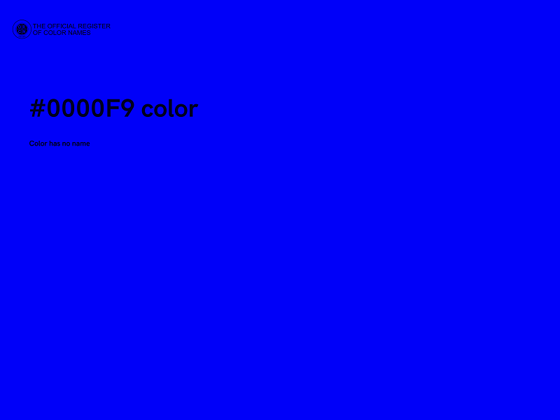 #0000F9 color image