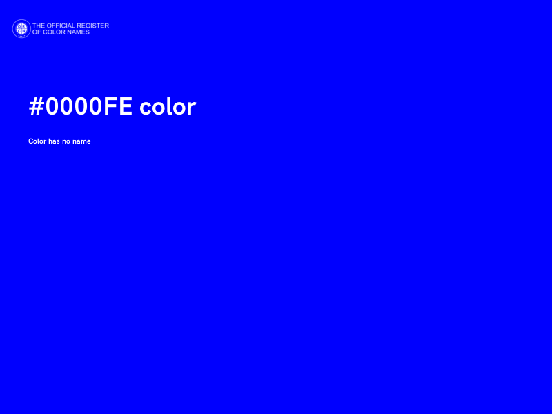 #0000FE color image