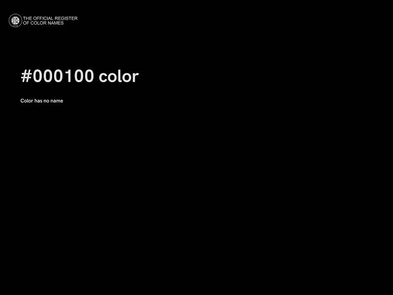 #000100 color image