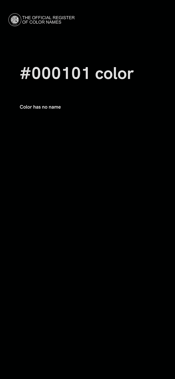 #000101 color image