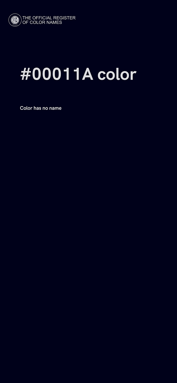 #00011A color image