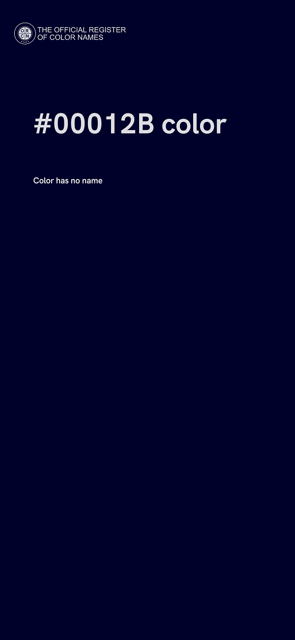 #00012B color image