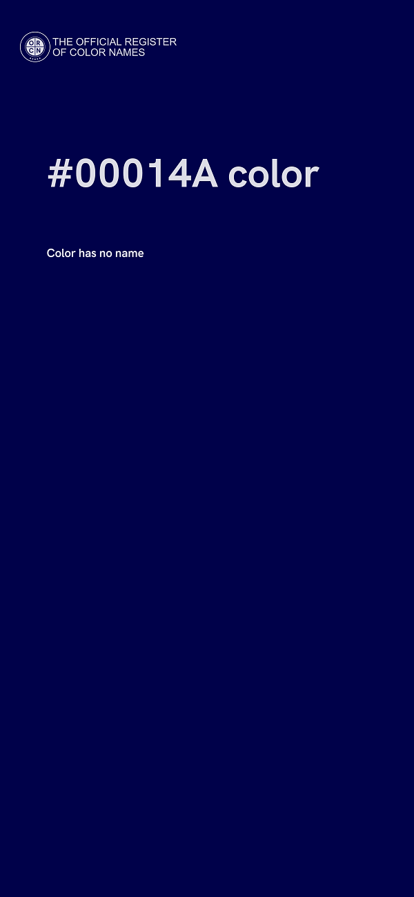 #00014A color image