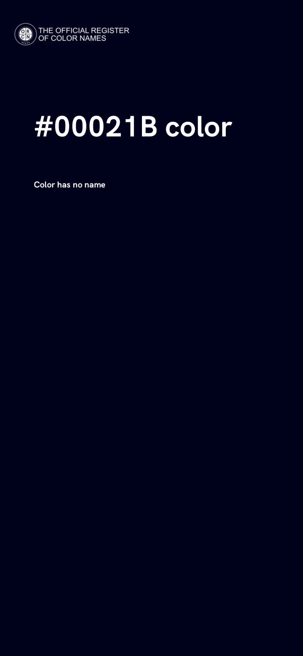 #00021B color image