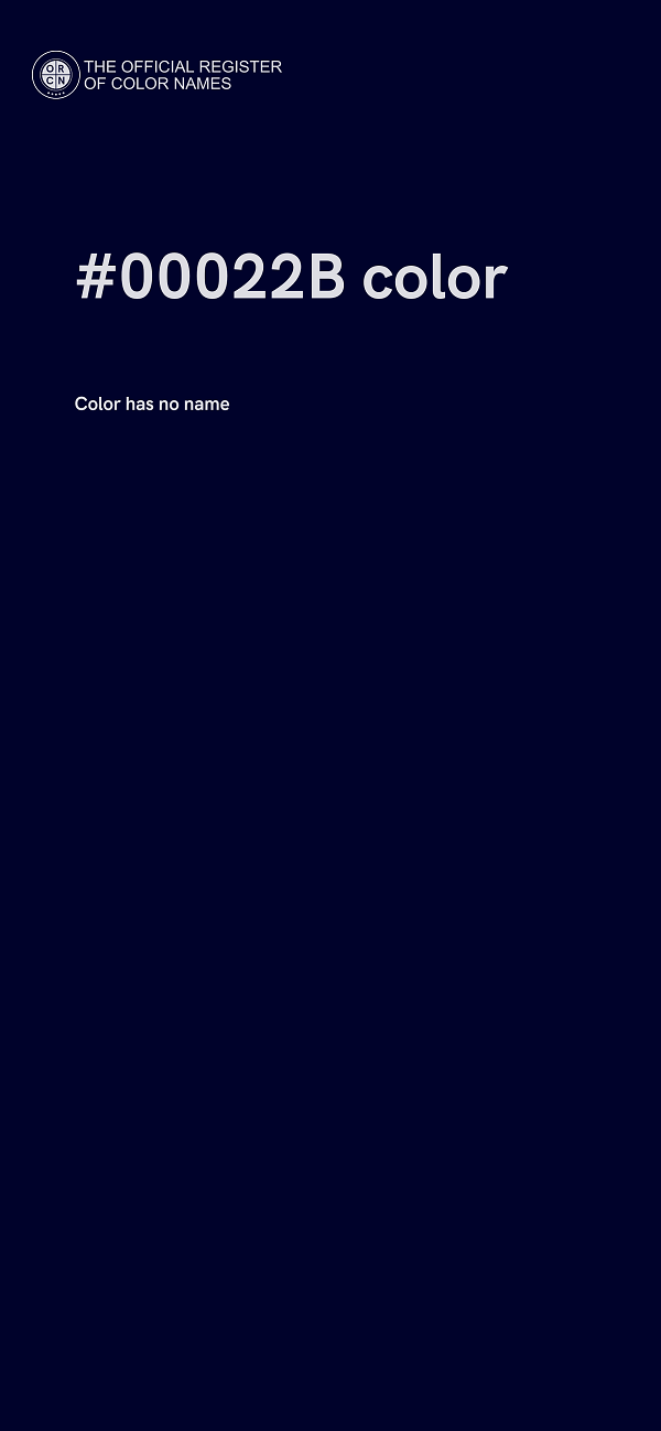 #00022B color image