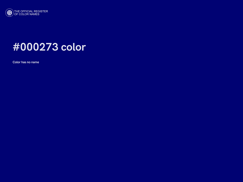 #000273 color image