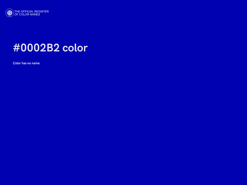 #0002B2 color image