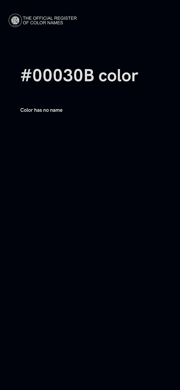 #00030B color image
