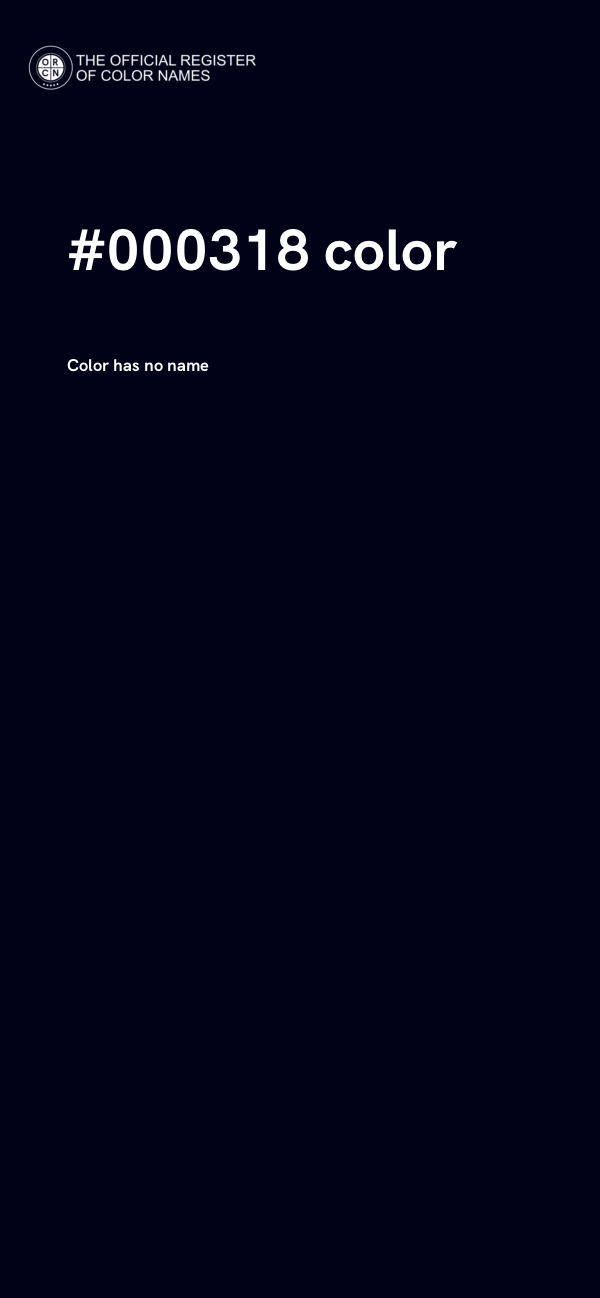 #000318 color image