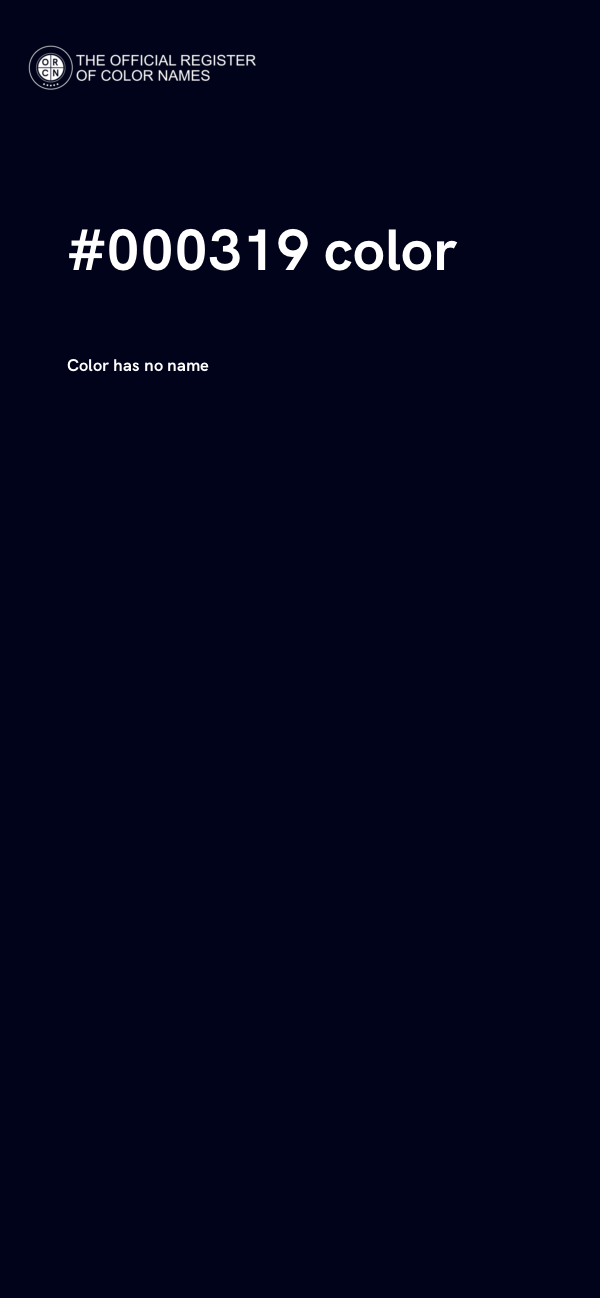 #000319 color image