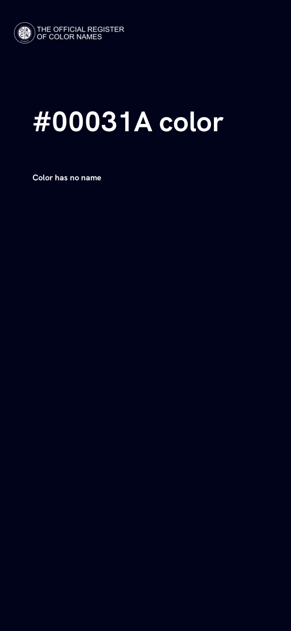 #00031A color image