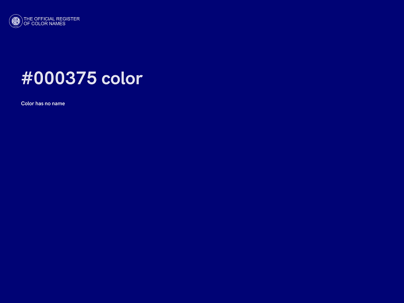 #000375 color image