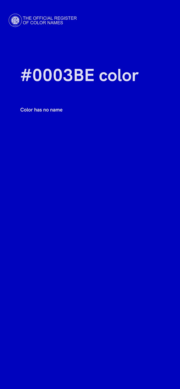 #0003BE color image