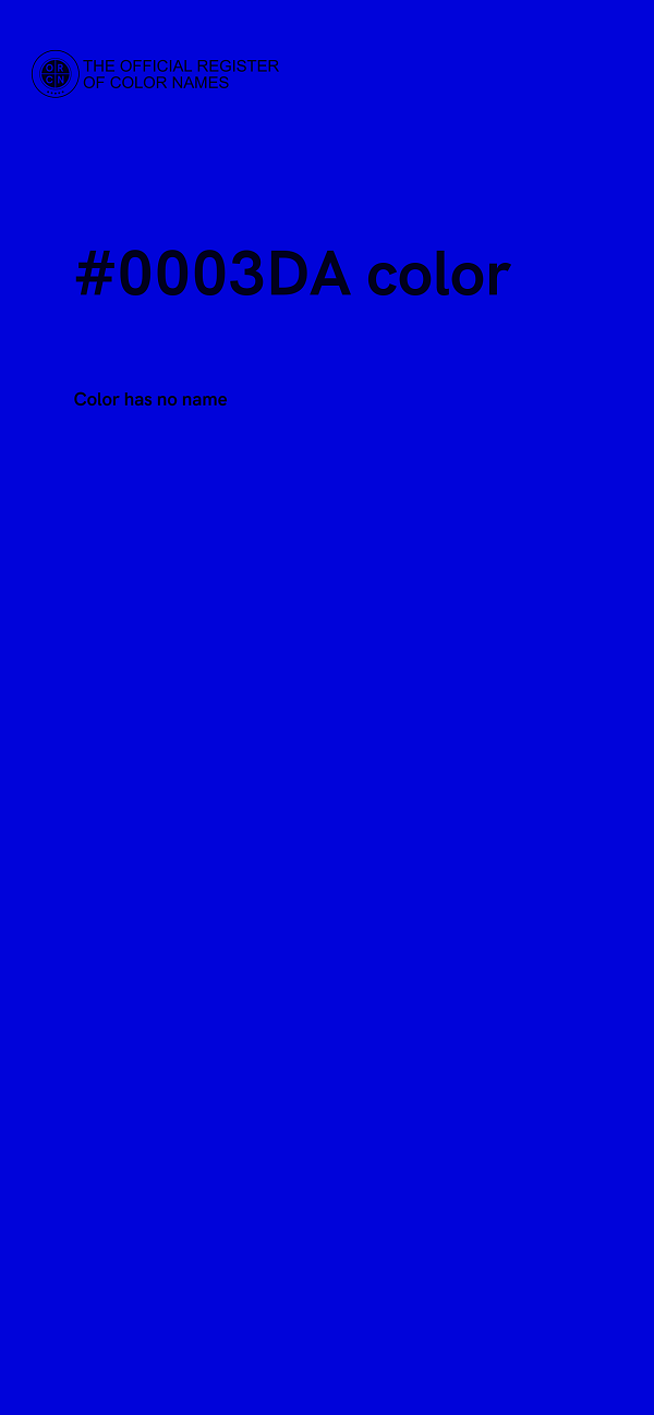 #0003DA color image