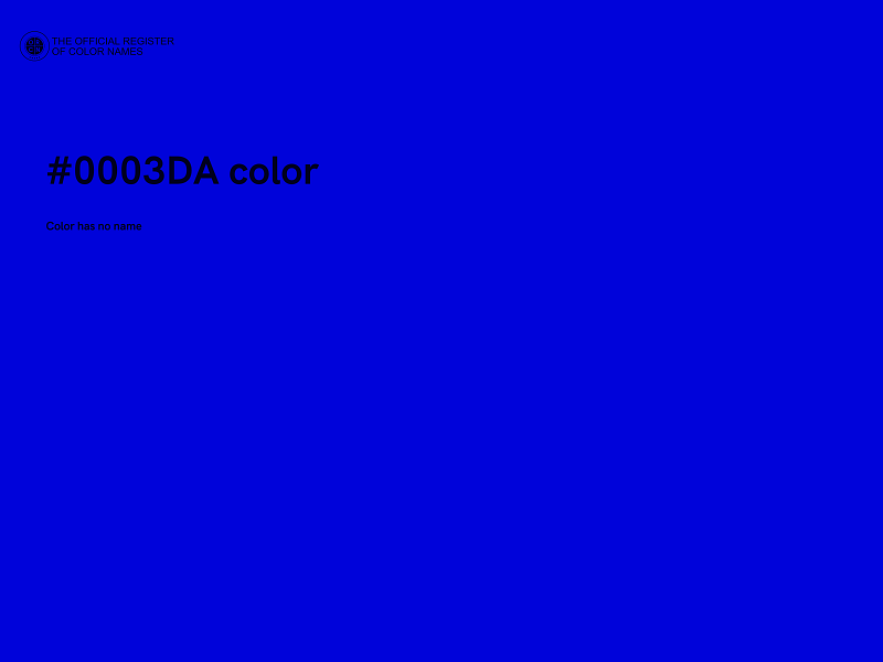 #0003DA color image