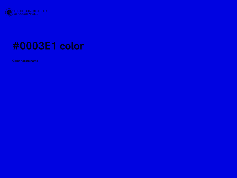 #0003E1 color image