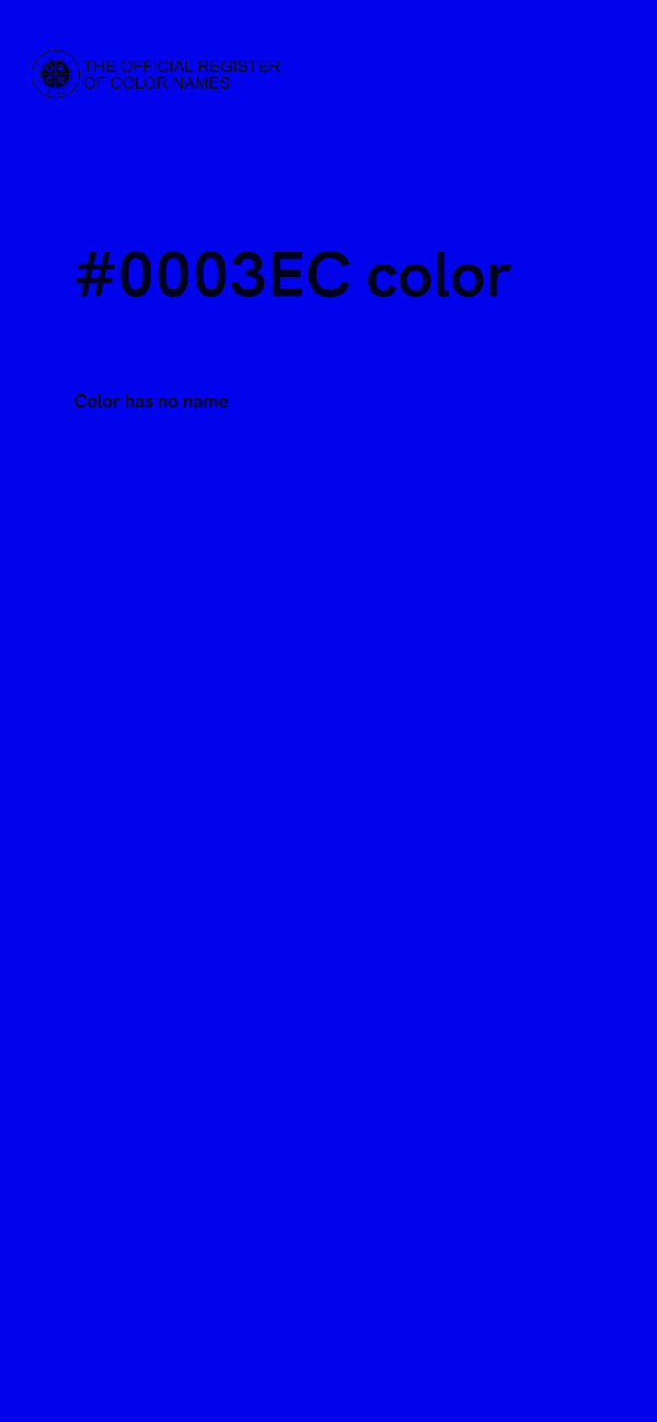 #0003EC color image
