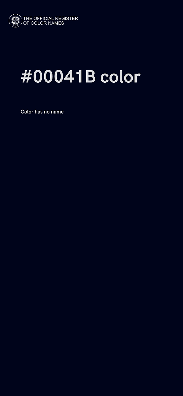 #00041B color image