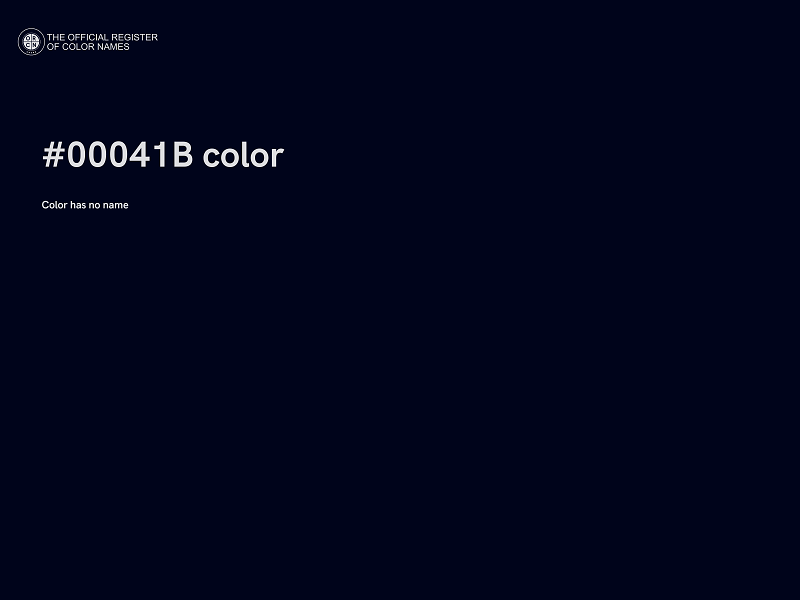 #00041B color image